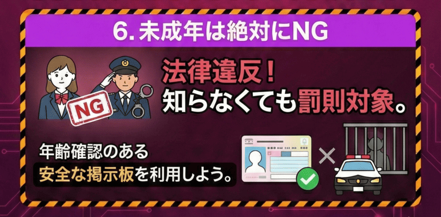 未成年は絶対にNG